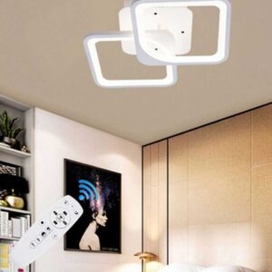 LUSTRA LED 50W 2 BRATE 3CULORI+IR este 0 lustra LED cu telecomanda ce reprezinta noile tendințe din casa modernă. Acestea oferă o senzație luminoasă, futuristă oricărei camere.