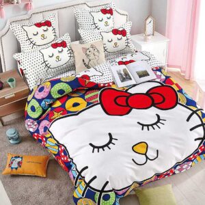 Lenjerie de pat 3D Sweet Cat 220x240 cm este ideala pentru un pat matrimonial. Print digital 3D exact ca in poza. Calitate superioara garantata.