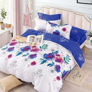 Lenjerie de pat cu Elastic E04 180×200 cm este o lenjerie pentru pat dublu cu 6 piese, confectionata din 100% bumbac, tesatura tip finet. Cearceaful pentru pat este cu elastic.