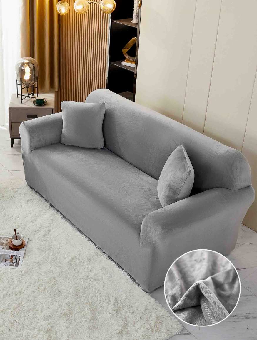 Husa Catifea Canapea 1/2/3/4 Locuri H67 este o husa pentru canapea din catifea de calitate superioara. Husele de canapea sunt practice, de calitate superioara, confectionate dintr-un material elastic rezistent si lavabil.