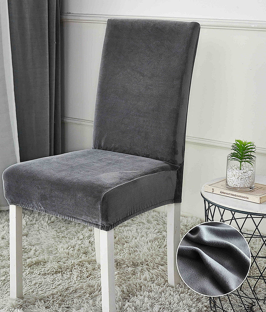 Huse Scaun Catifea 6 Bucati C07 este un set de 6 huse de scaun din catifea de calitate superioara. Husele de scaun sunt practice, de calitate superioara, confectionate dintr-un material catifelat, elastic, rezistent si lavabil.